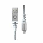 Swissten kabel Aramid USB / Lightning 1,5 m, bílý