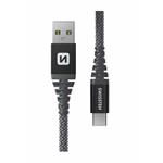 Swissten kabel Aramid USB / USB-C 1,5 m, antracit
