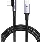 Swissten kabel Arcade USB-C / USB-C, černý  