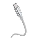Swissten kabel Textile II USB / USB-C 1,5 m, bílý