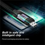 Swissten kabel Textile USB / Micro USB, černý