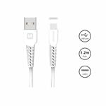 Swissten kabel USB / USB-C, bílý