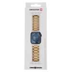 Swissten kovový remienok pre Apple Watch 38–41 mm, zlatý  