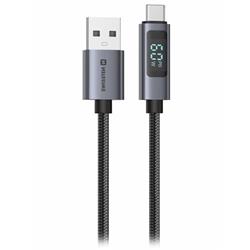 Swissten LCD kabel USB-A / USB-C