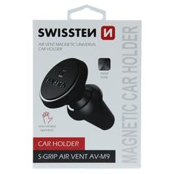 Swissten Magnetický držák do ventilace auta S-Grip AV-M9, černý