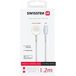 Swissten magnetický kabel Apple Watch, bílý