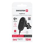 Swissten MagRide magnetický držák do ventilace auta s bezdrátovým nabíjením Qi2 15W