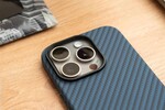 Swissten MagStick Shell Pro pre Apple iPhone 15 Pro Max, modré