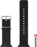 Swissten Marine Straps – remienok pre Apple Watch 42/44/45/49 mm, čierny