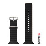 Swissten Marine Straps řemínek Apple Watch 42/44/45/49 mm, černý