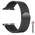 Swissten milánský řemínek pro Apple Watch 38/40/41 mm, černý