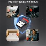 Swissten Nabíjecí adaptér s blokací dat DataGUARD USB-A (samec) / USB-C (samice), černý