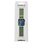Swissten nylonový remienok pre Apple Watch 42–49 mm, zelený  