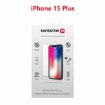 Swissten Ochranné temperované sklo pro Apple iPhone 15 Plus 2,5D