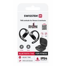 Swissten Open Ear TWS sluchátka, černá