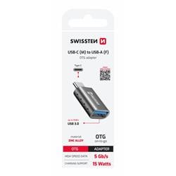 Swissten OTG adaptér USB-C (M) / USB-A (F)