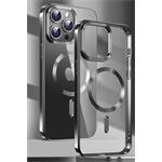 Swissten pouzdro Clear Jelly MagStick Apple iPhone 13, černé