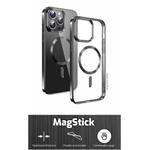 Swissten pouzdro Clear Jelly MagStick Apple iPhone 14 Pro Max, černé