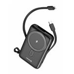 SWISSTEN POWER BANK 10000 mAh PD 22,5 W S INTEGROVANÝM KÁBLOM USB-C A SVETELNÝM KÁBLOM (kompatibilný s MagSafe)