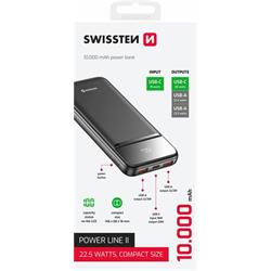 SWISSTEN POWER BANK 10000 mAh POWER LINE II BLACK