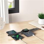 Swissten Power bank Fusion 10000mAh s nabíjením Apple Watch (kompatibilní s MagSafe), stříbrná