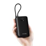 SWISSTEN POWER BANK VOLTBOX 35W 30000 mAh S INTEGROVANÝM USB-C A SVETELNÝMI KÁBLAMI ČIERNA