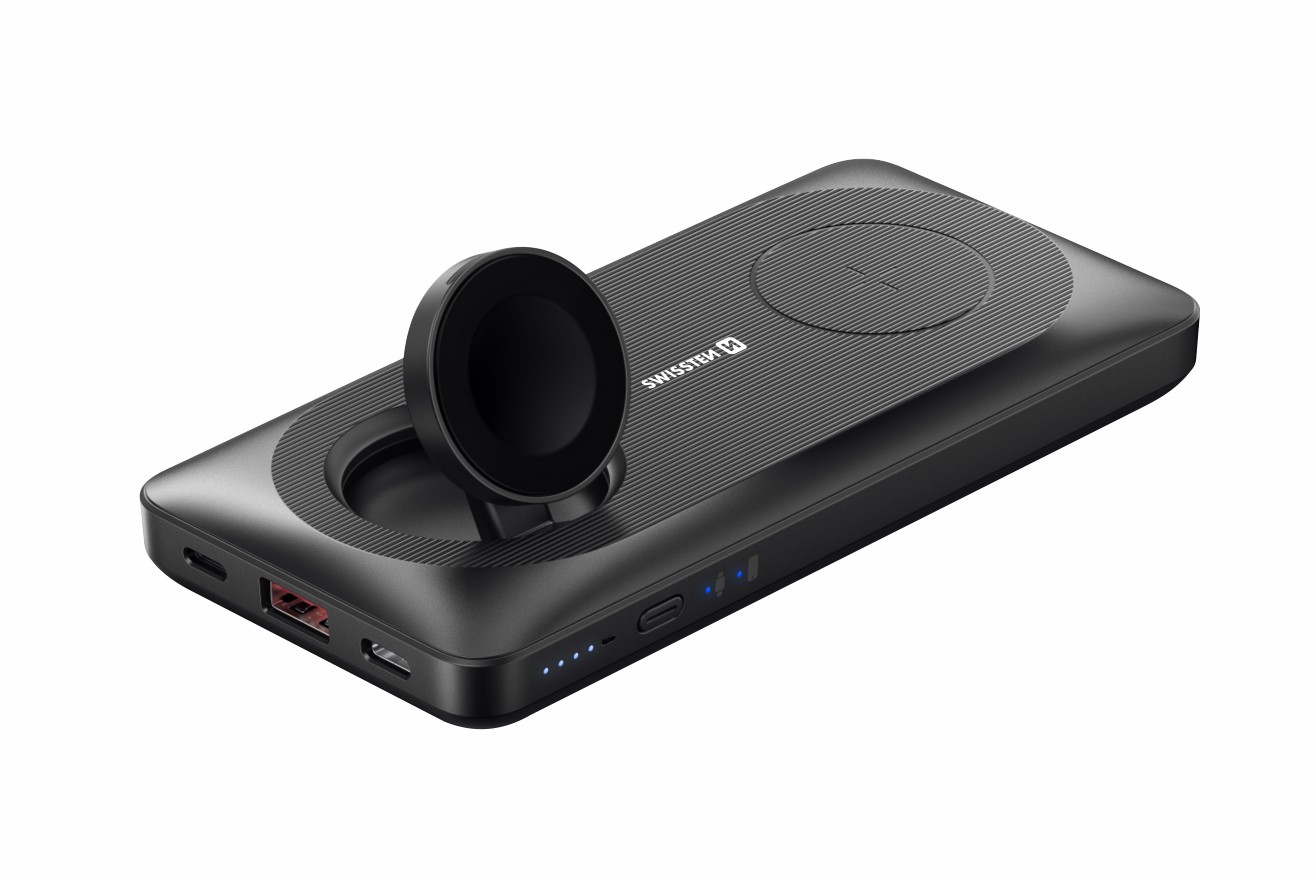 SWISSTEN powerbank 10000 mAh 2v1 PRO Apple Watch a MagSafe