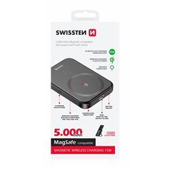 SWISSTEN powerbank PD 20W 5000 mAh (kompatibilní s MagSafe)