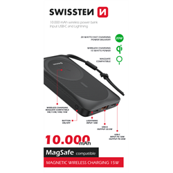 Swissten powerbanka 10000 mAh, MagSafe