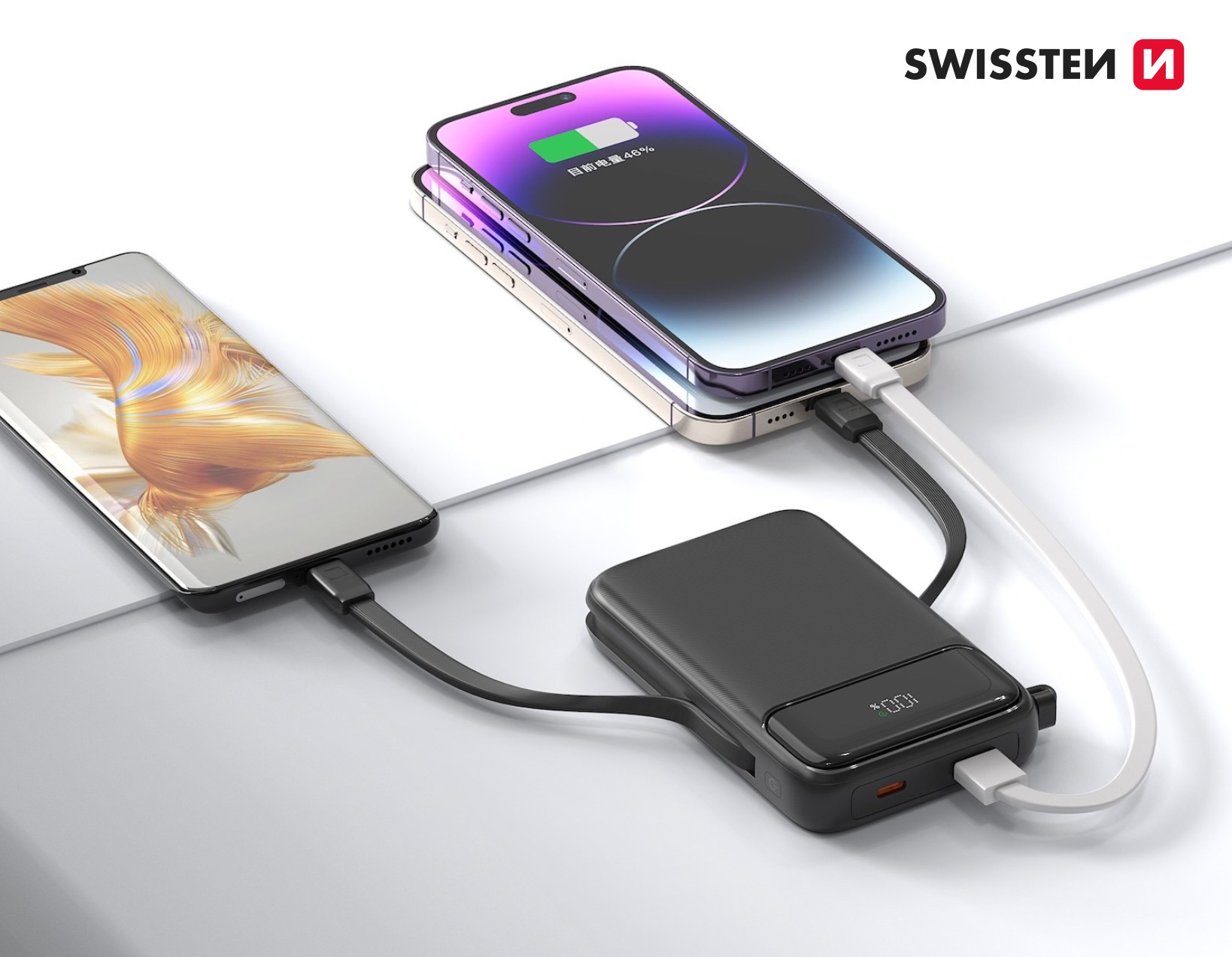 Swissten powerbanka 10000 mAh PD, MagSafe