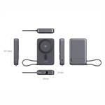 Swissten powerbanka MagSafe Qi2 10000 mAh, černá