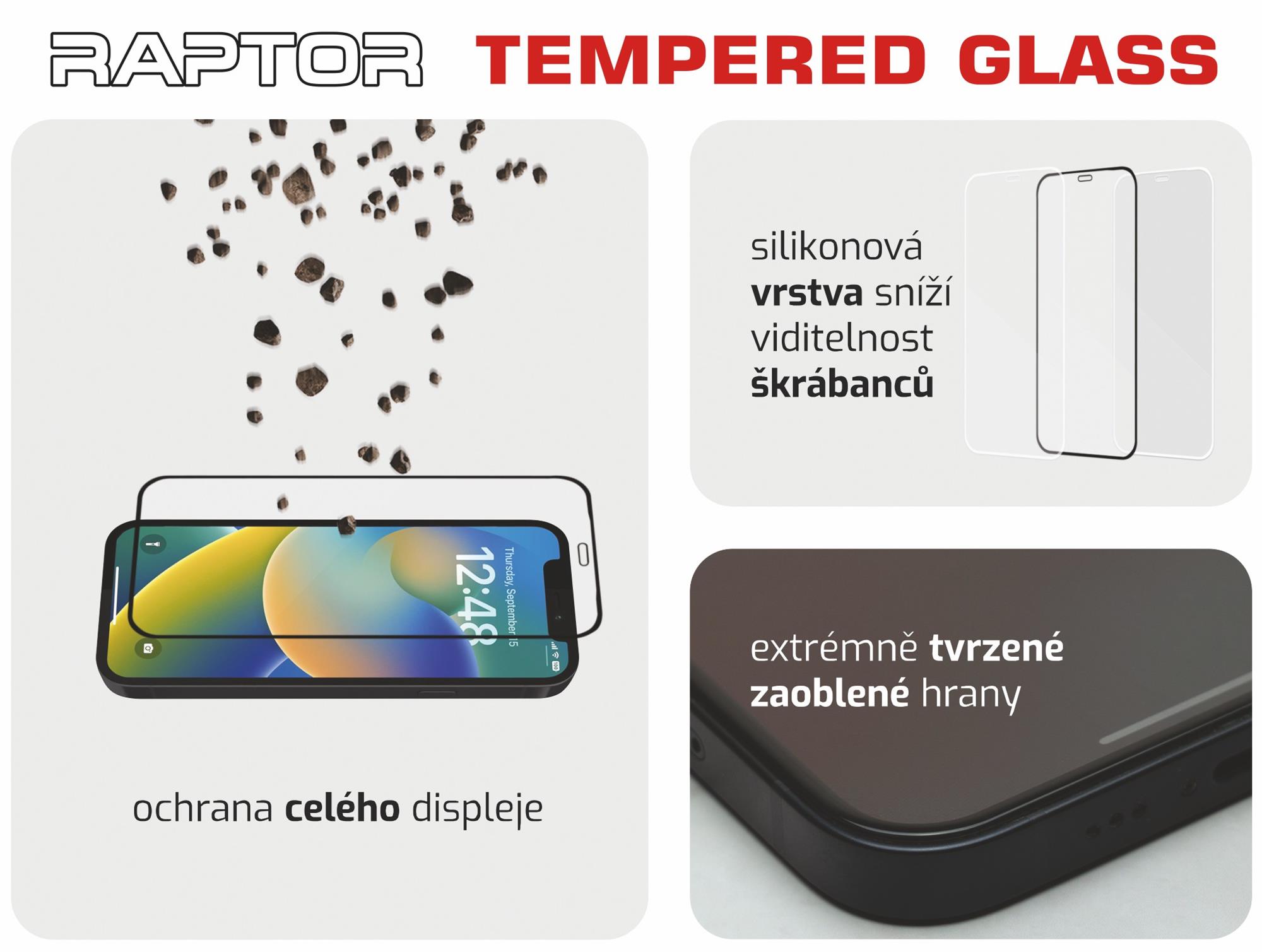 Swissten Raptor Diamond Ultra Clear 3D Apple iPhone 16 Pro, černé