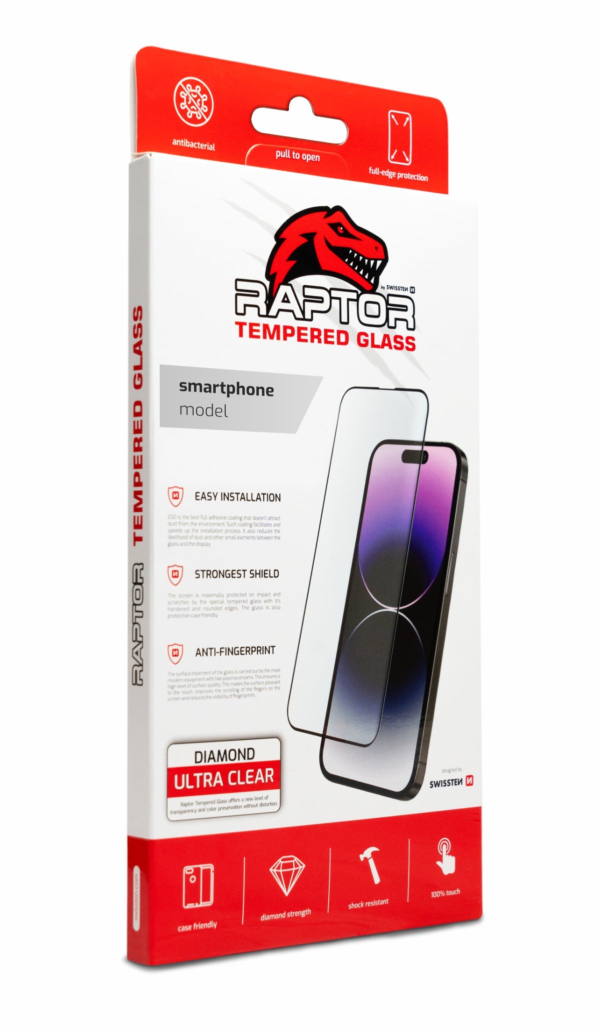 Swissten Raptor Diamond Ultra Clear 3D Samsung Galaxy S26 5G, černé