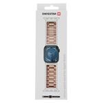 Swissten řemínek Apple Watch kovový 38–41 mm, růžovo-zlatý  
