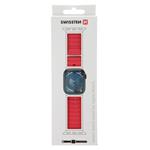 Swissten řemínek Apple Watch Marine 42–49 mm, červený  