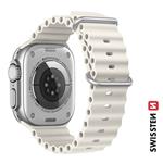Swissten řemínek Apple Watch Marine 42–49 mm, šedý  