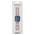 Swissten řemínek Apple Watch nylonový 38–41 mm, růžový  