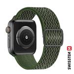 Swissten řemínek Apple Watch nylonový 42–49 mm, khaki  
