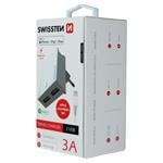 SWISSTEN sieťový adaptér Smart IC 2x USB 3A + dátový kábel USB/Lightning MFi 1,2 M biely