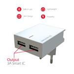 SWISSTEN sieťový adaptér Smart IC 2x USB 3A + dátový kábel USB/Lightning MFi 1,2 M biely