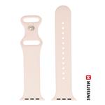 Swissten silikonový řemínek pro Apple Watch 38/40/41 mm, pískově růžový