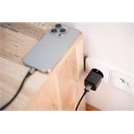 SWISSTEN SÍŤOVÝ ADAPTÉR GaN 1x USB-C 20W PD + 1x USB-A 18W QC ČERNÝ