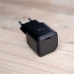 SWISSTEN SÍŤOVÝ ADAPTÉR GaN 1x USB-C 35W POWER DELIVERY ČERNÝ