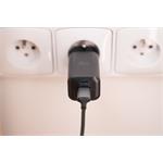 SWISSTEN SÍŤOVÝ ADAPTÉR GaN 1x USB-C 45W PD + 1x USB-A 18W QC ČERNÝ