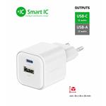Swissten Síťový adaptér Smart IC 2x USB 2,1A Power, černý