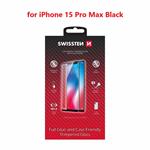 Swissten sklo Full Glue Apple iPhone 15 Pro Max, černé 