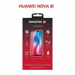 Swissten Sklo Full Glue, Color Frame, Case Friendly pro Huawei Nova 8i, černé