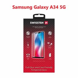 Swissten Sklo Full Glue, Color Frame, Case Friendly pro Samsung A146 Galaxy A14 5G, černé