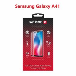 Swissten Sklo Full Glue, Color Frame, Case Friendly pro Samsung A415 Galaxy A41, černé