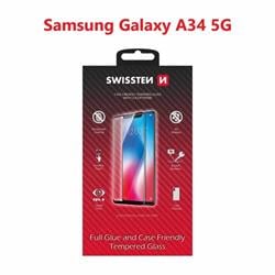 Swissten sklo Full Glue Galaxy A14, černé  